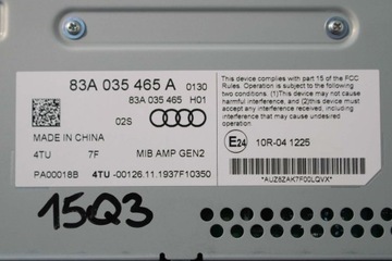фото thumb №13, Audi q3 динаміки + підсилювач 83a035456a 83a035399a 83a035415b 83a035411a 8