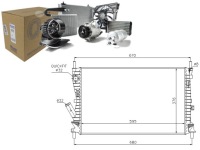 Купить Радиатор воды ford fiesta v 1.6 tdci jh_. jd_, фото thumb