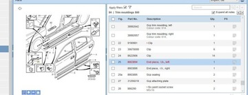 фото thumb №5, Volvo s60 2006 планка стёкла лобовой / передний