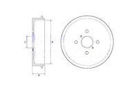 фото thumb №2, Барабаны тормозные 2szt. зад daihatsu charade viii toyota yaris 1.0-1.5