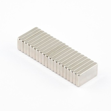 MAGNES NEODYMOWY PŁYTKOWY 13x7x2 N38 - 15 SZTUK