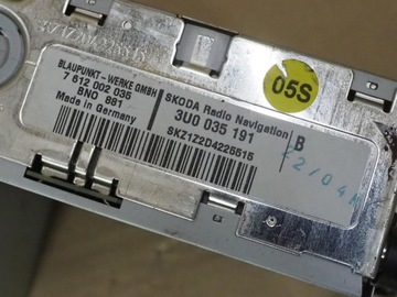 фото thumb №13, Радіо заводські sat compass код skoda superb i 3u0035191