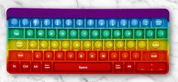 СЕНСОРНАЯ ИГРУШКА PUSH POP IT РАДУГА КЛАВИАТУРА