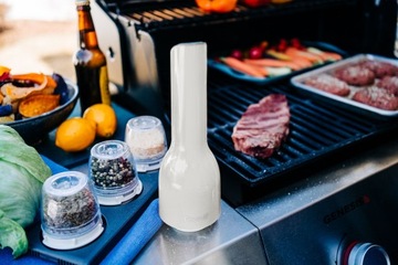 FINAMILL ЭЛЕКТРИЧЕСКАЯ МЕЛЬНИЦА ДЛЯ ПЕРЦА И СОЛИ + ДОПОЛНИТЕЛЬНЫЙ КОМПЛЕКТ КОНТЕЙНЕРОВ