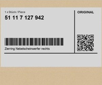 фото thumb №1, Кольцо. декоративный лампы противотуманная. правый mini cabrio r52 r50