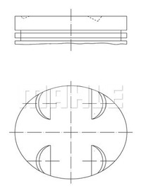 фото thumb №2, Mahle original 005 24 00 поршень