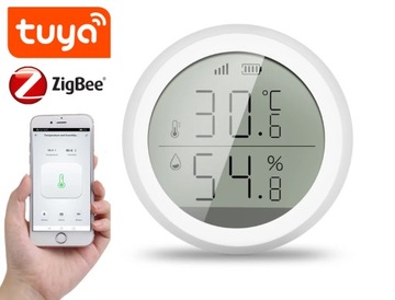 Датчик температуры и влажности ZigBee TUYA LCD Smart Life Домашний гигрометр