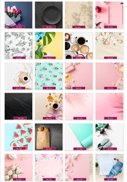 TŁA FOTOGRAFICZNE FLAT LAY 50x50 Blog Instagram
