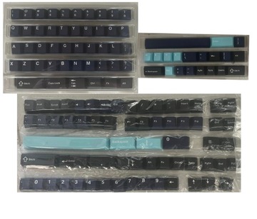 Клавиши для механической клавиатуры PBT Ocean Blue Profile Cherry, 129 шт.