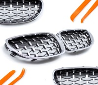 фото thumb №1, Решітка радіатора решітка радіатора решітки радіатора bmw 5 e60 e61 04-09 сріблястий diament