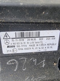 фото thumb №7, Лампа ліва перед mercedes actros mp4 a9608200639 ксенон - cała
