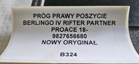 фото thumb №6, Порог правый обшивка berlingo iv rifter partner 18-