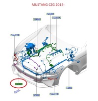фото thumb №10, Жгут датчиков zderzeniowych перед mustang 2017-