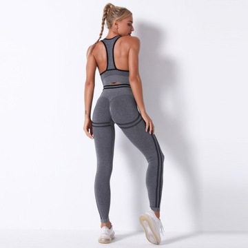 SPORTS SET топ бесшовные леггинсы для фитнеса M