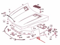 Купити Mercedes-benz gls x166 трос капот двигуна rhd a1668800259 оригінальна, фото thumb