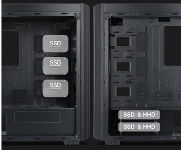 Корпус Gembird K500 MIDI TOWER USB-C 2 X USB 3.O