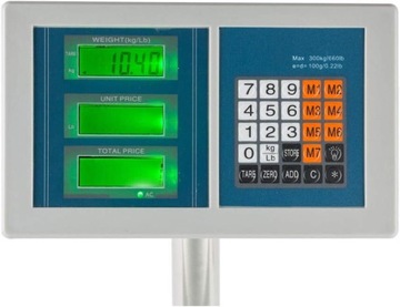 ЭЛЕКТРОННЫЕ СКЛАДСКИЕ МАГАЗИНСКИЕ ВЕСЫ 150 кг ЖК-ПЛАТФОРМА ТОВАРНЫЕ ВЕСЫ