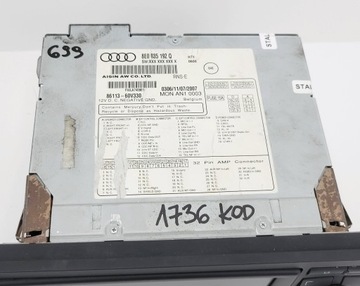 фото thumb №8, Audi a4 b6 b7 rns-e радіо навігація навігація код меню pl 8e0035192q