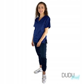 Брюки медицинские эластичные DuduMed Темно-Синие M
