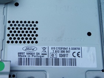 фото thumb №9, Радіо навігація код пошкоджені 9m5t18k931da ford focus mk2 рестайлінг 1.6 tdci hb
