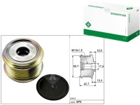 Купить Ina шкив генератора vw 1,8/2,0tfsi 08- a4/, фото thumb