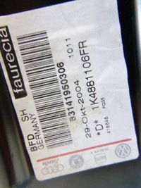 фото thumb №12, Сиденье правый vw volkswagen golf v 5d подогреваемый