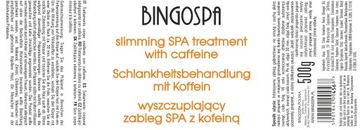 WYSZCZUPLAJĄCY ZABIEG SPA Z KOFEINĄ 500 g BINGOSPA