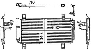 фото thumb №14, Mahle оригинал ac 714 000s конденсатор, кондиционер