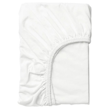 IKEA LINEN Простыня на подкладке, белая, 80х130 см