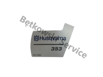 Наклейка на крышку стартера Husqvarna 353
