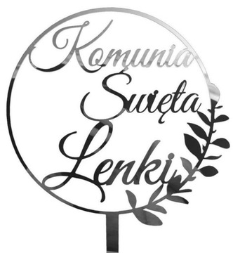 Topper on Commandion с именем Серебряный Святой Причастие Имя Серебряное зеркало