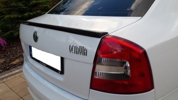 фото thumb №12, Спойлер спойлер na кришка багажника octavia ii rs sedan 06-14 чорний блиск lip abs-u !
