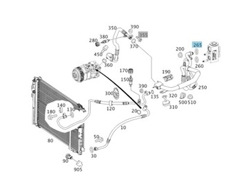 ОРГОВОЕ УПЛОТНЕНИЕ ТРУБКИ КОНДИЦИОНЕРА MERCEDES 13,7x2,5