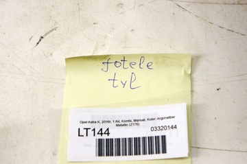 фото thumb №6, Lt144 opel astra k v сидіння сидіння лівий зад sw
