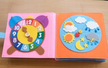 Quiet Book Książeczka Sensoryczna Montessori