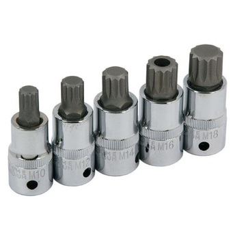 Ключи торцевые SPLINE XZN 5 шт. М10-М18 1/2
