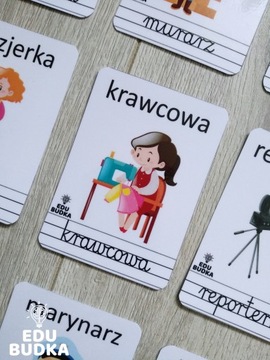 КАРТОЧКИ С ИЗОБРАЖЕНИЯМИ - ПРОФЕССИИ|карточки для детей 30 шт|6,5х9см