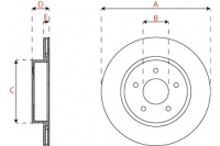 фото thumb №3, Тормозные диски тормозные 2szt. задняя nissan leaf x-trail iii renault koleos ii