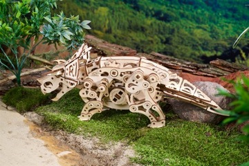 3D деревянный пазл Динозавр Трицератопс uGEARS