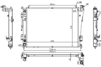 фото thumb №9, Радиатор двигателя hyundai sonata 2.0i-2.4i 10- nis