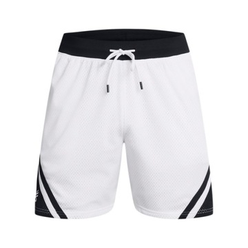 Męskie spodenki do koszykówki Under Armour Curry Mesh - białe