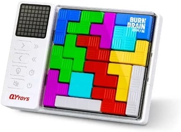 TETRIS GRA ELEKTRONICZNY WYŚWIETLACZ 3000 GAMES LOGICZNA IQ 6 POZIOMÓW EDU