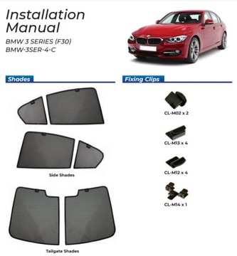 фото thumb №15, Car shades захисні накладки bmw 3 4d f30 2012-