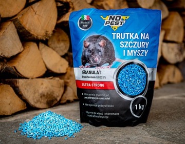 МЫШИНЫЙ ЯД ДЛЯ КРЫС ГРАНУЛЯТ NO PEST 1 КГ + КОРМОВКА ДЛЯ ЯДА (3 ШТ)