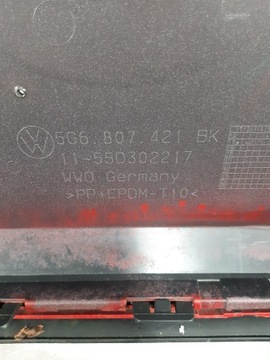 фото thumb №10, Vw golf vii 7 hb рестайлінг gti бампер задній зад 5g6807421bk