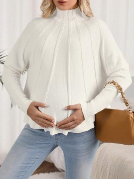 SHEIN Свитер для беременных с кокеткой и рукавами реглан S