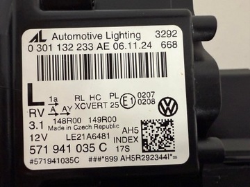 фото thumb №11, Лампа перед передня ліва vw tiguan iii 3 571 повний led 571941035c зчеплення org