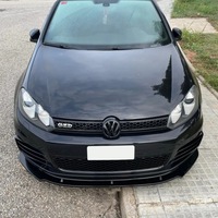 фото thumb №12, Накладка бампера спліттер vw golf vi gti gtd 6 чорний блиск перед спойлер