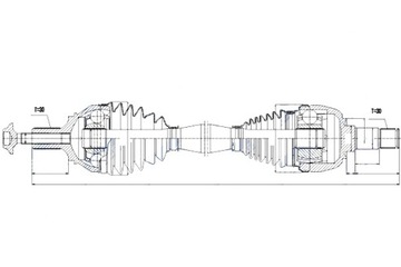 фото thumb №10, Nty полуось приводная mercedes 160cdi-220cdi a w176 b w246 11- cla c117