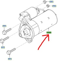 Купити Стартер ford focus mk2 cmax 1.8l tdci, фото thumb